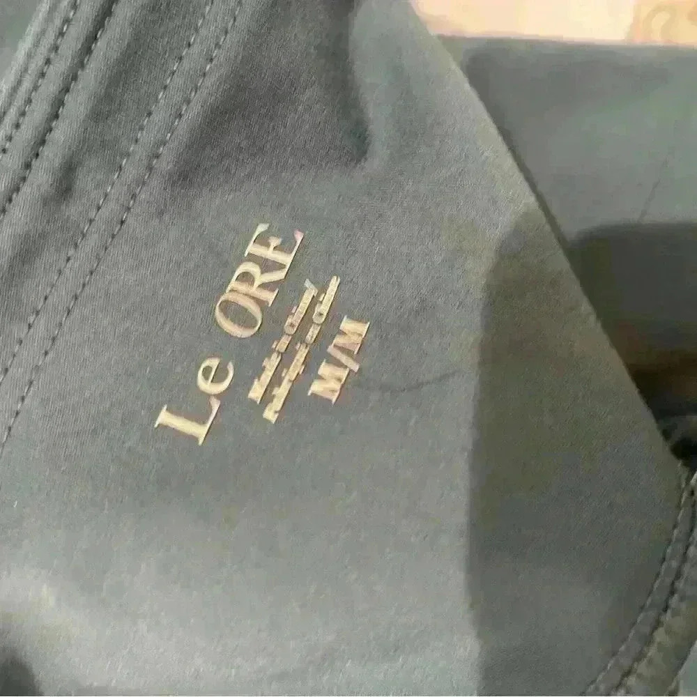 NWOT Le Ore Andria Stirrup Legging Sz M in pretty blue - Picture 3 of 7